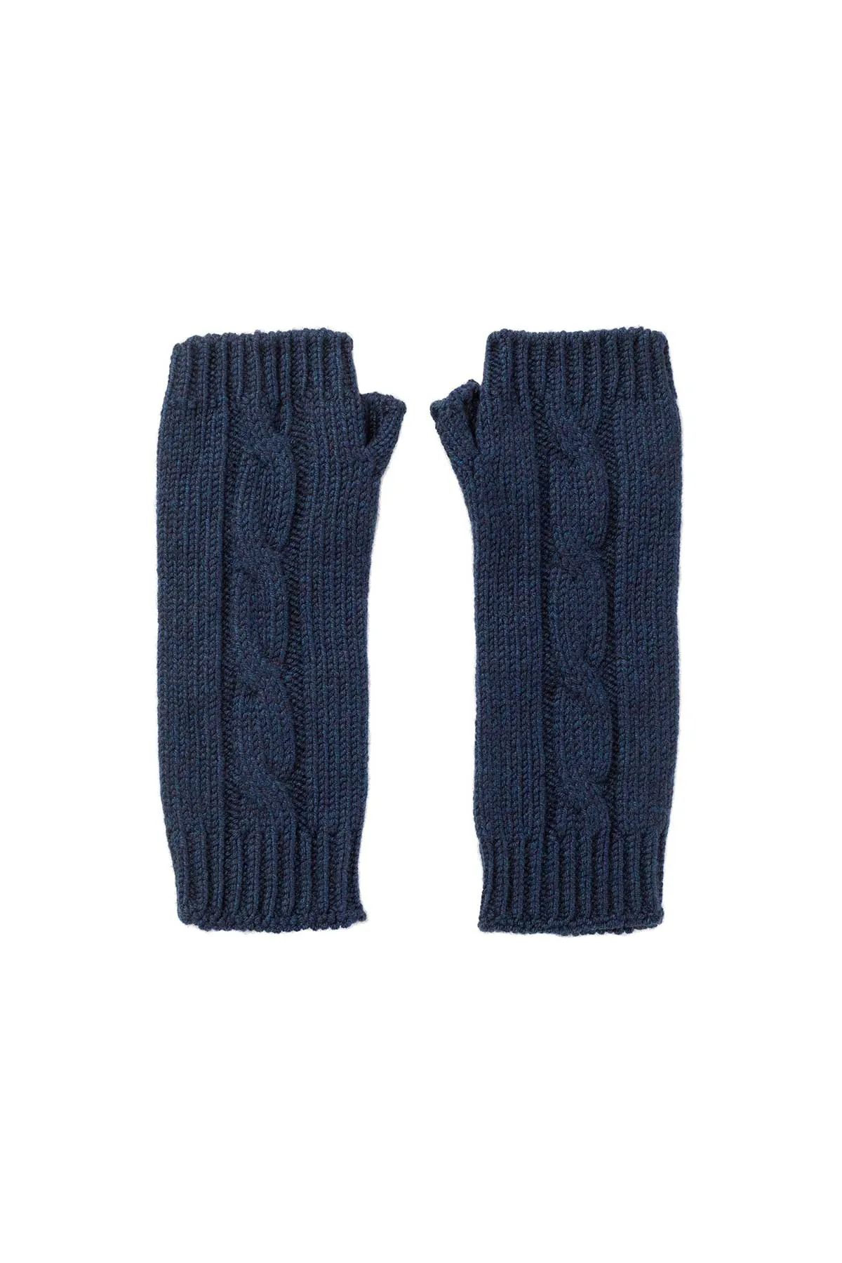 Cable Cashmere Wrist Warmers