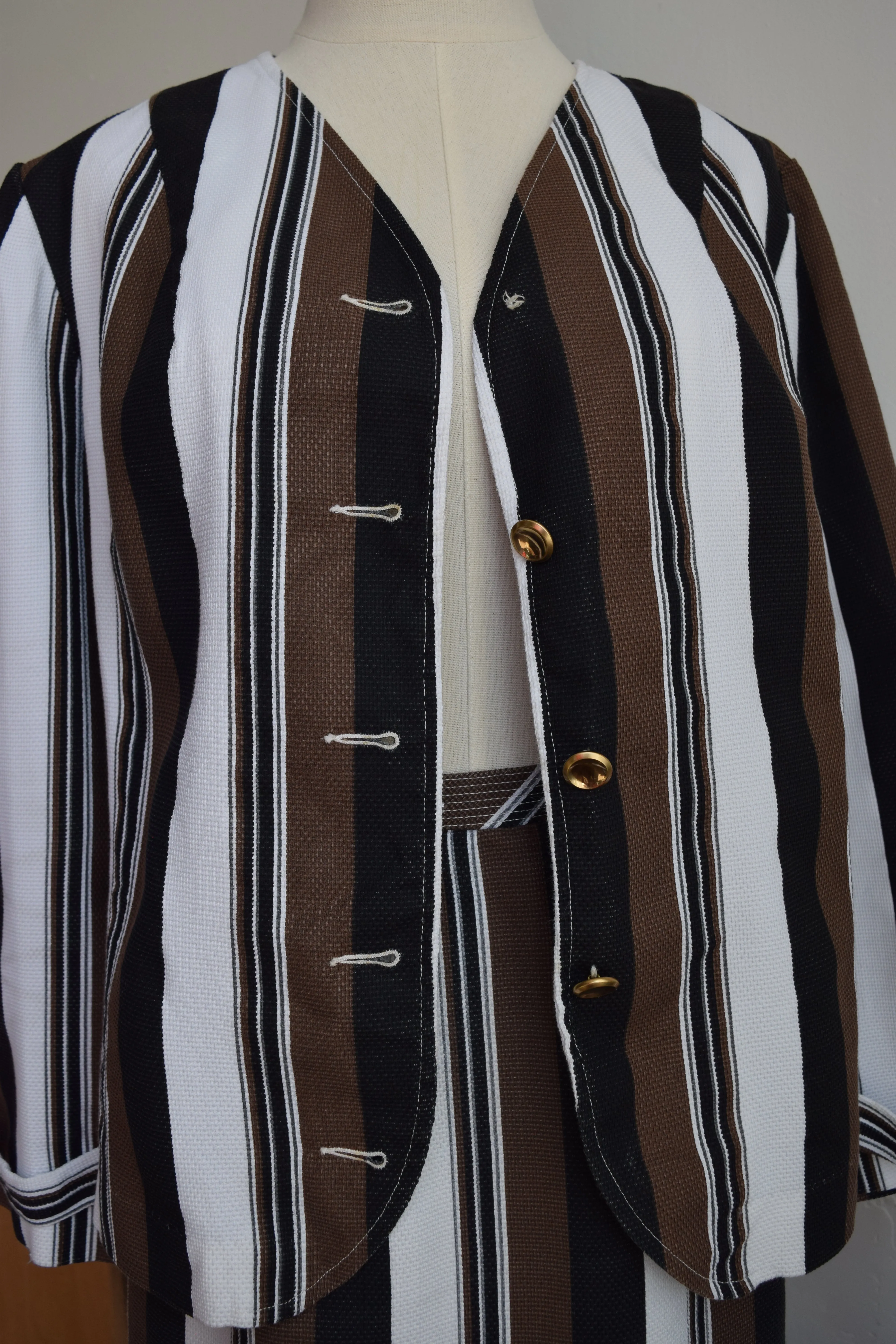 California Dreams Striped Skirt Set