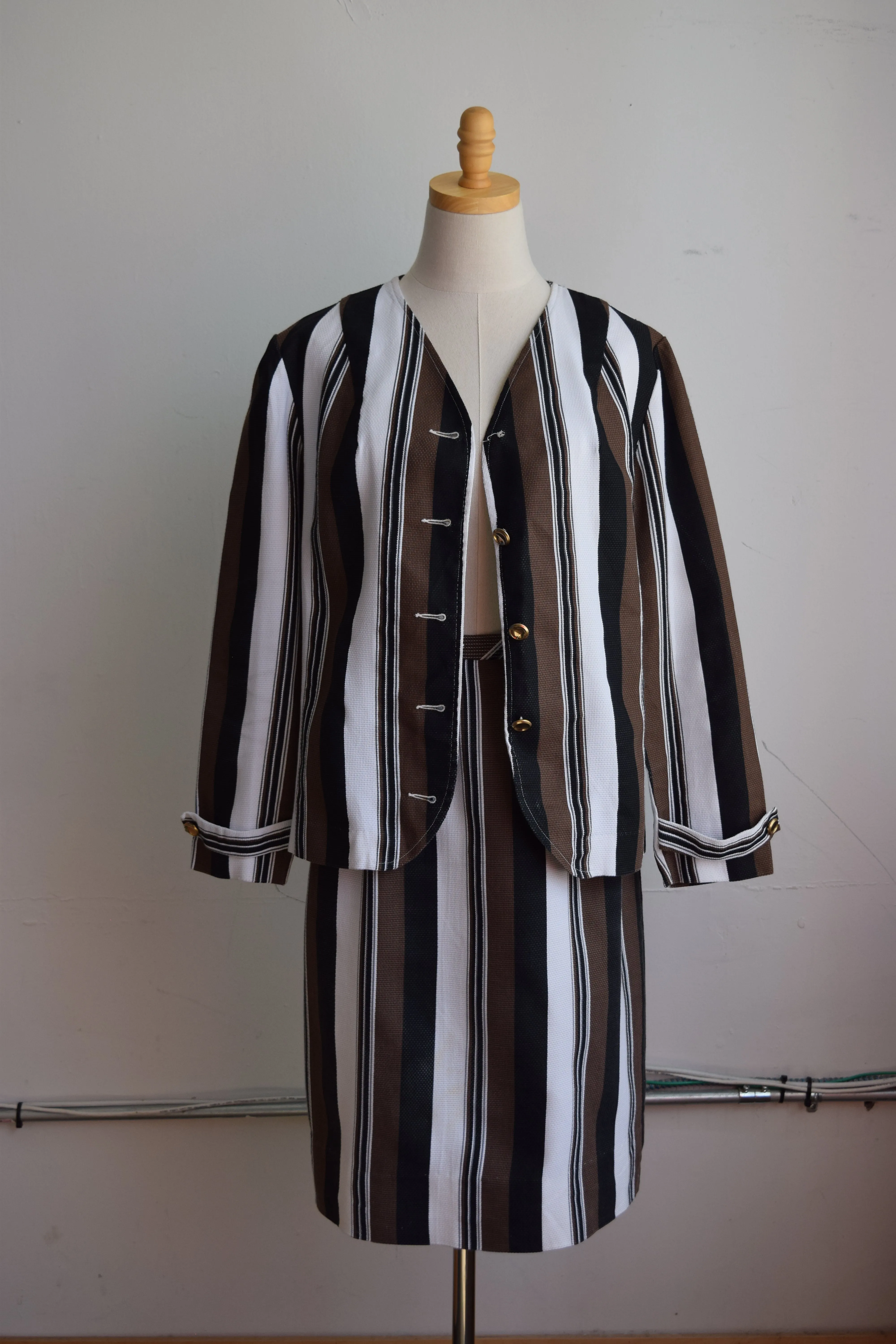 California Dreams Striped Skirt Set