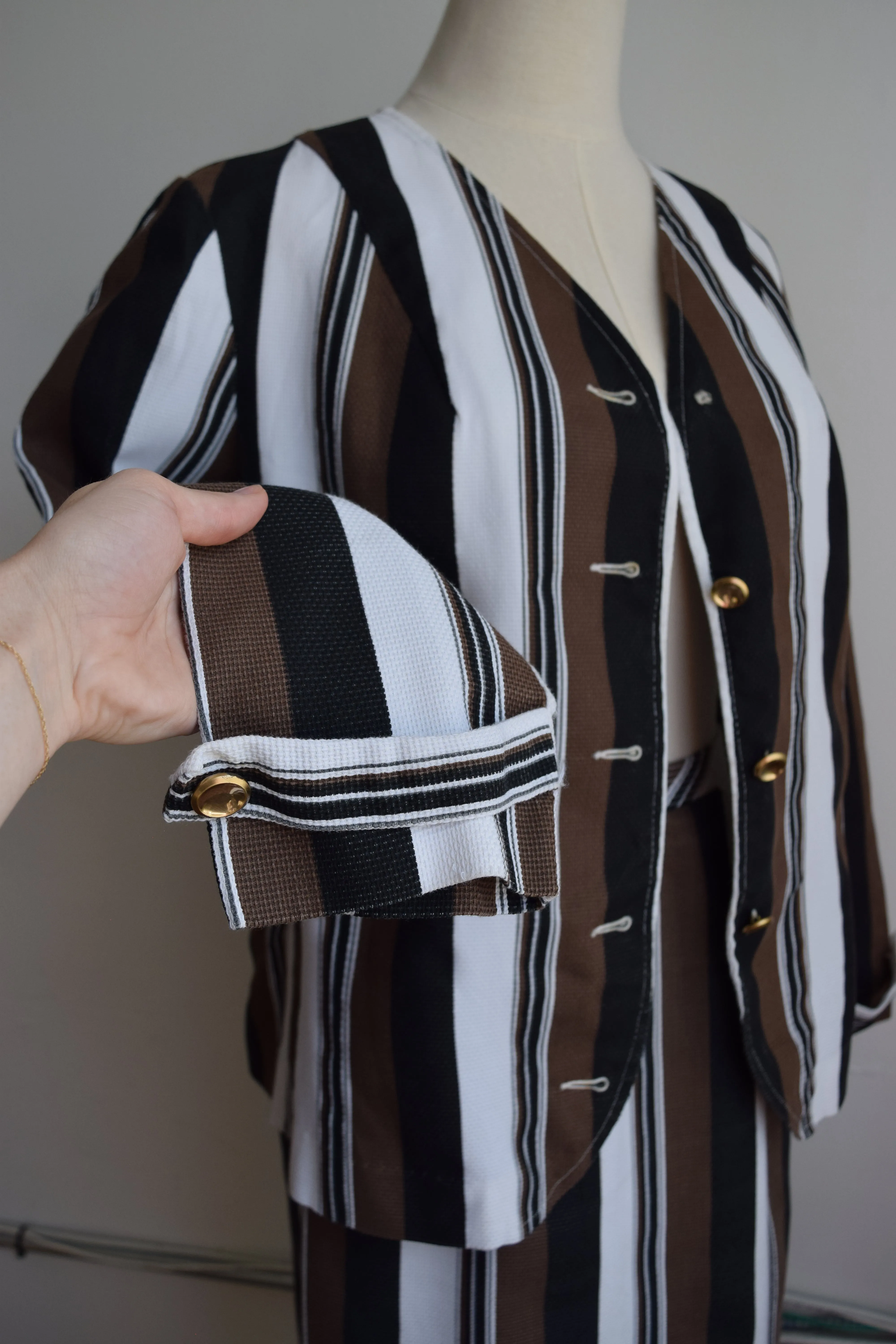 California Dreams Striped Skirt Set