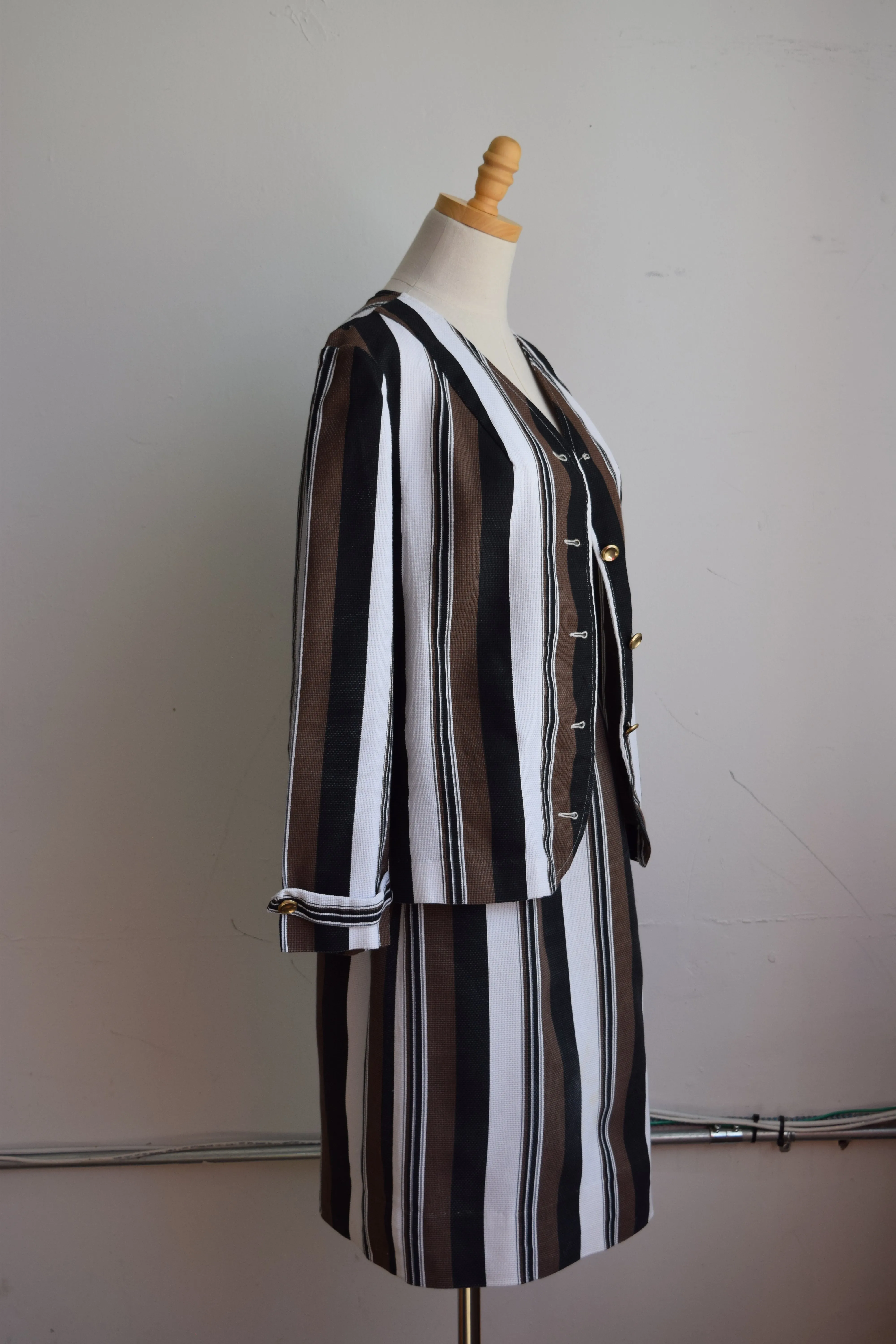 California Dreams Striped Skirt Set