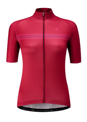 Chapeau! Madeleine Polka Stripe Women Jersey - Devon Red