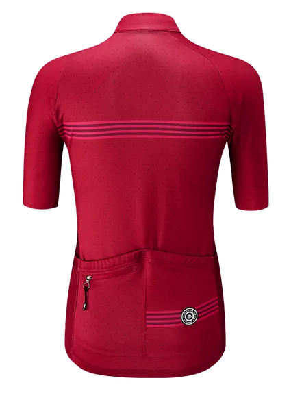 Chapeau! Madeleine Polka Stripe Women Jersey - Devon Red