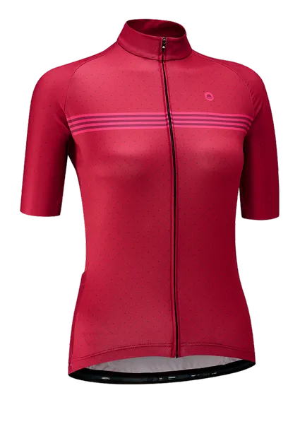 Chapeau! Madeleine Polka Stripe Women Jersey - Devon Red