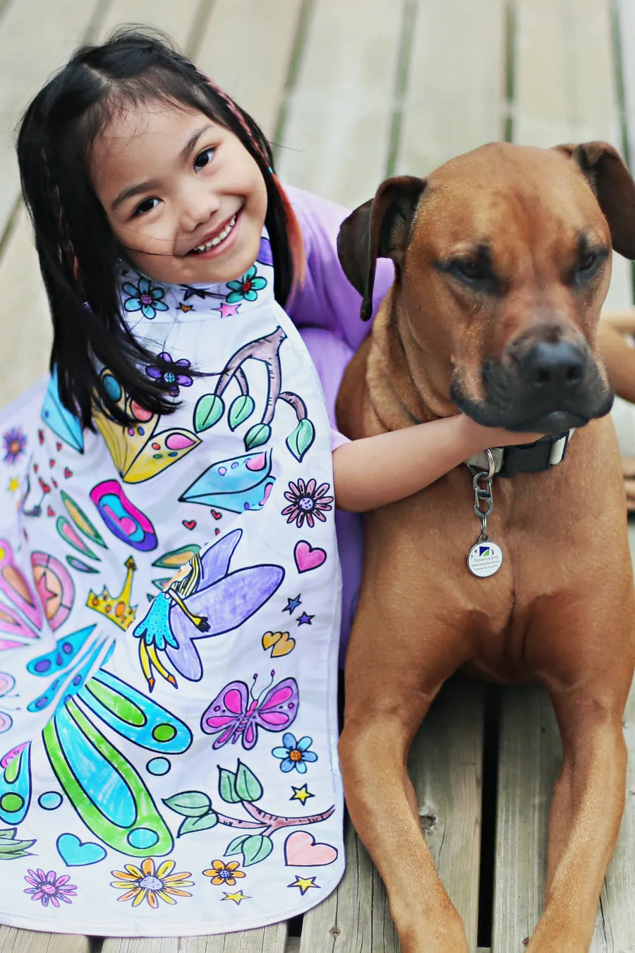 Color a Fairy Cape Size 4-7