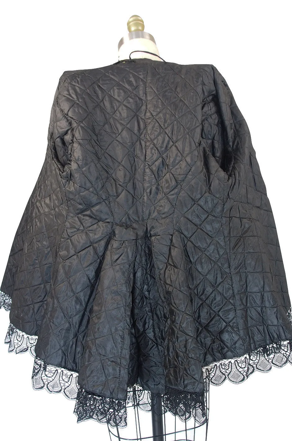 Elaborate Victorian Velvet Jacket with Overlay