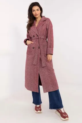 Elegant double-breasted women's coat