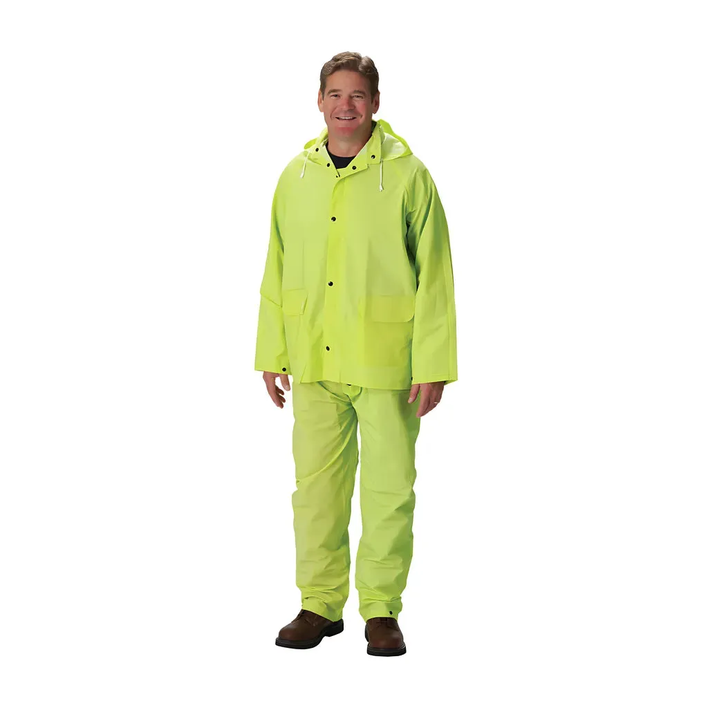 Falcon 201-355X2 Premium Hi-Vis Three-Piece Rainsuit - 0.35mm