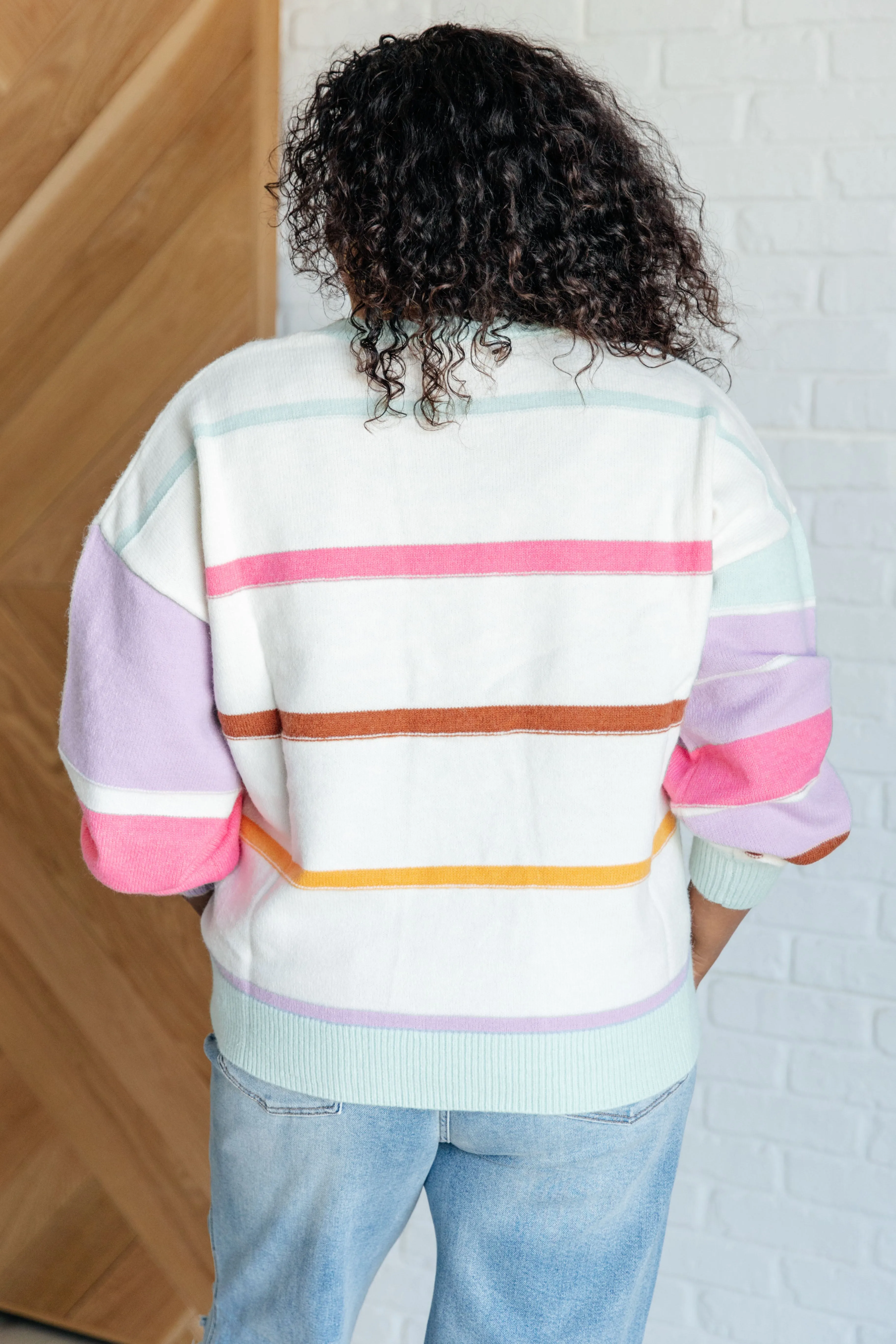 Flawless Features Striped Sweater - 10/21