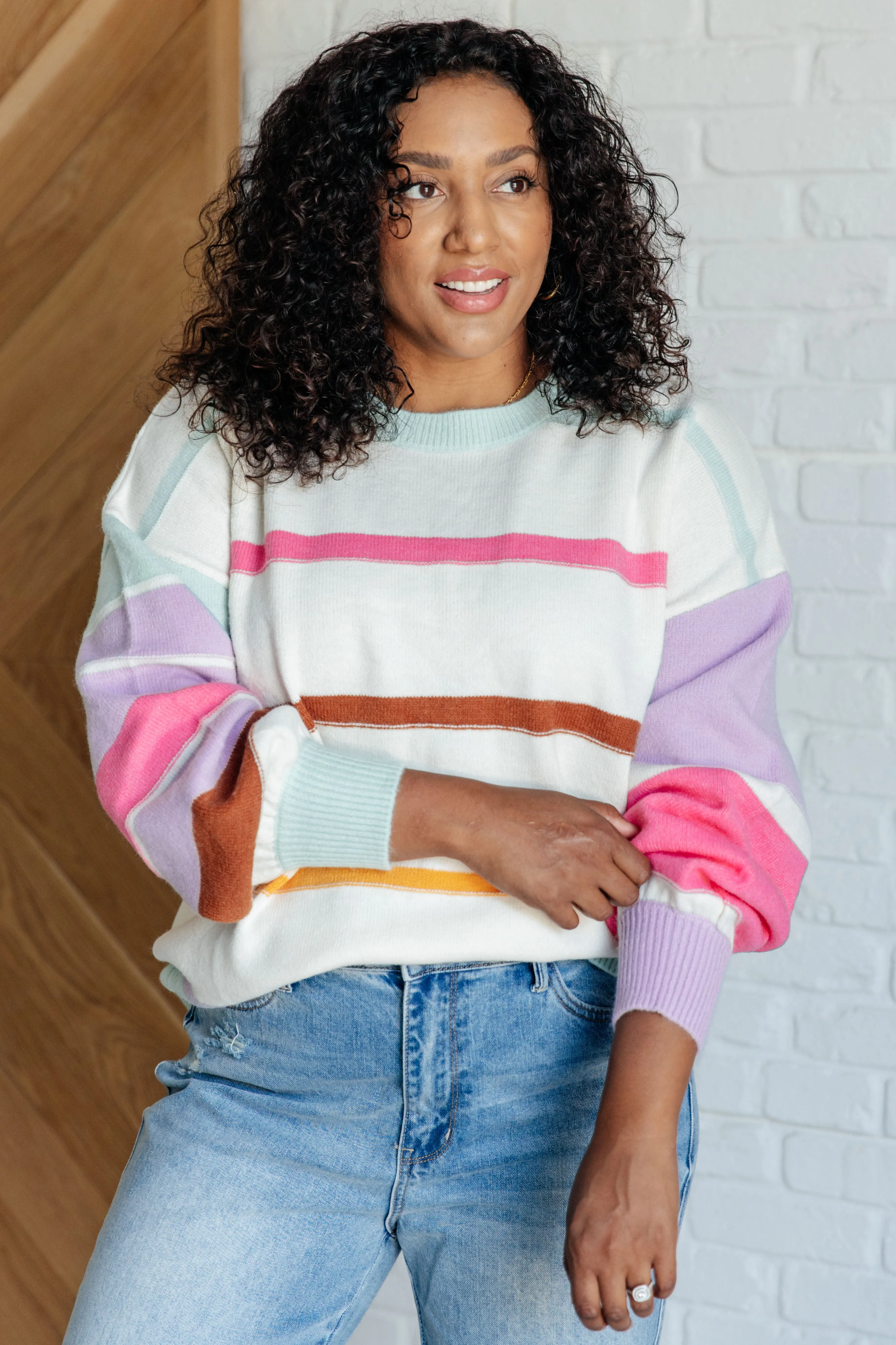 Flawless Features Striped Sweater - 10/21