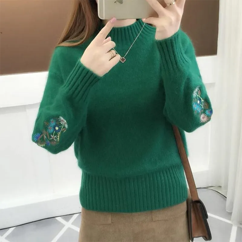 Flower Embroidery Sweater