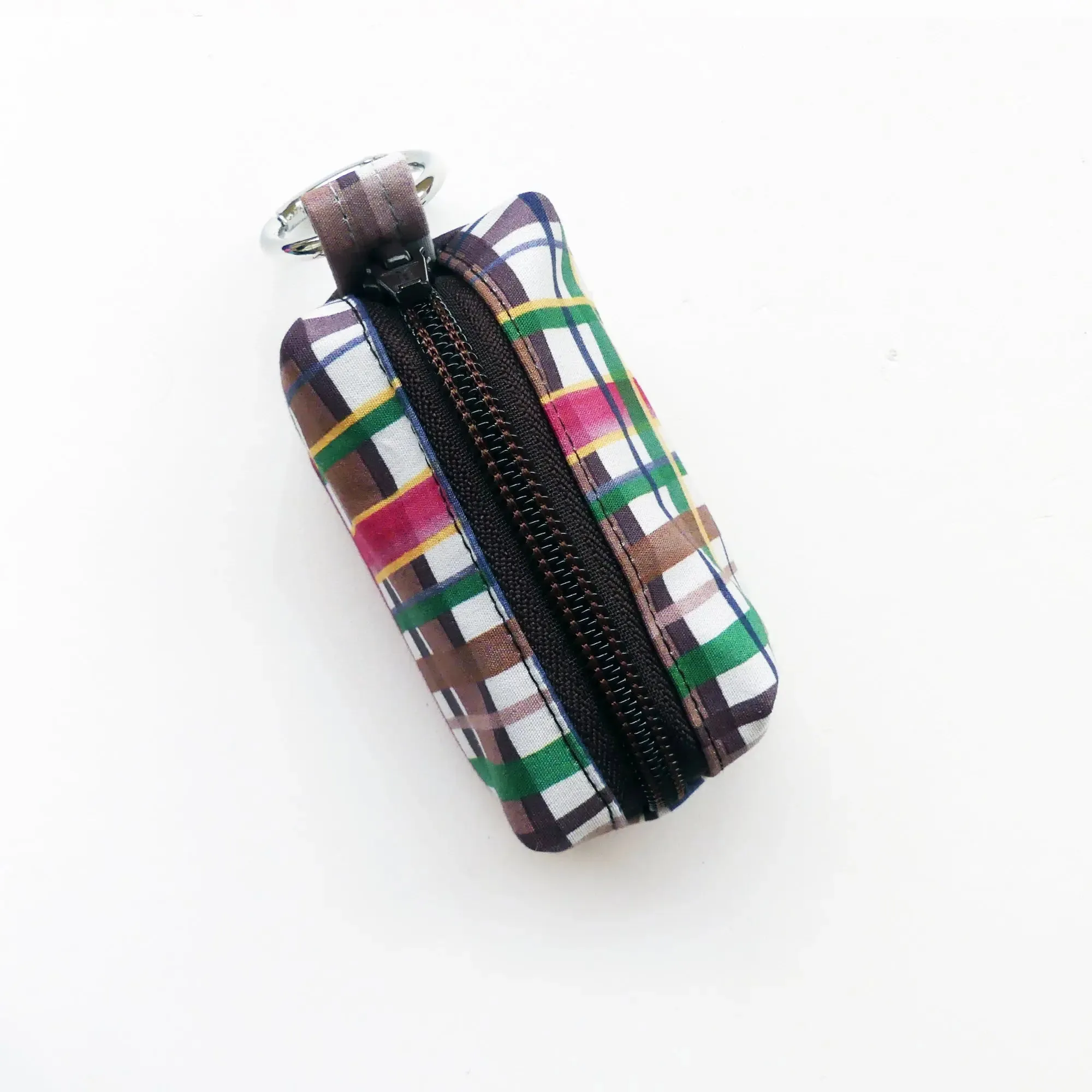 Forest Friends Plaid Dog Waste Bag Holder Matching Dog Leash
