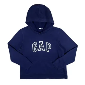 GAP Classic Embroidered Spellout Navy Blue Pullover Hoodie