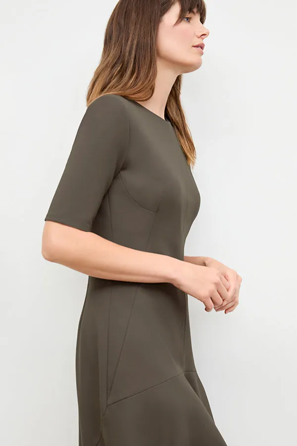 Gina Dress - Light Ponte :: Ash
