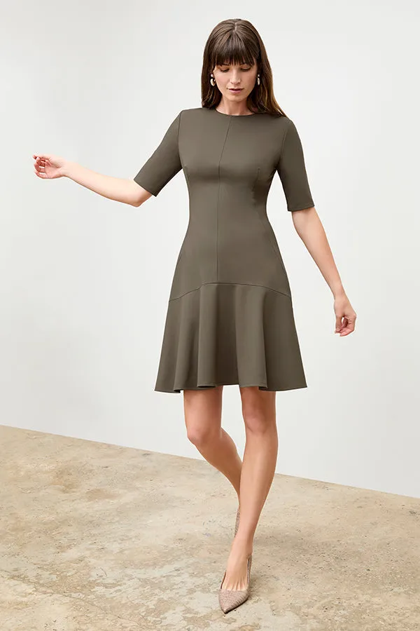 Gina Dress - Light Ponte :: Ash