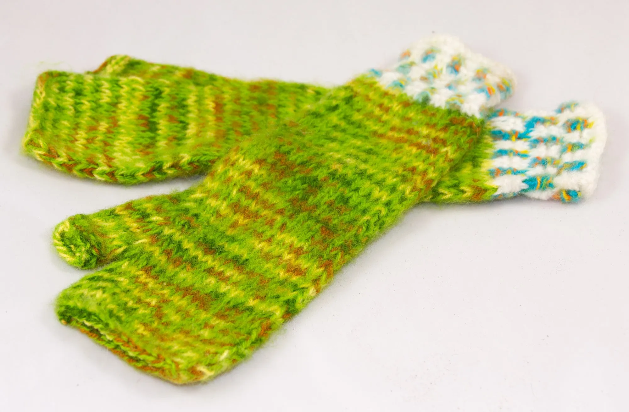 Hand-Knitted Wool Arm Warmers / "Gleeves"