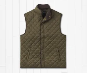Huntington Quilted Vest Dark Olive