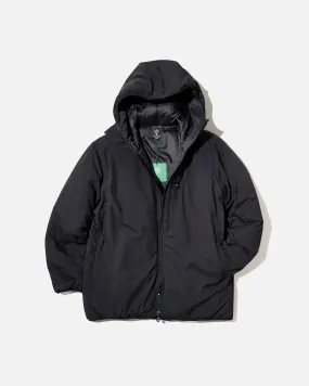 Insulator Zipped Parka Poly Peach Skin - Black