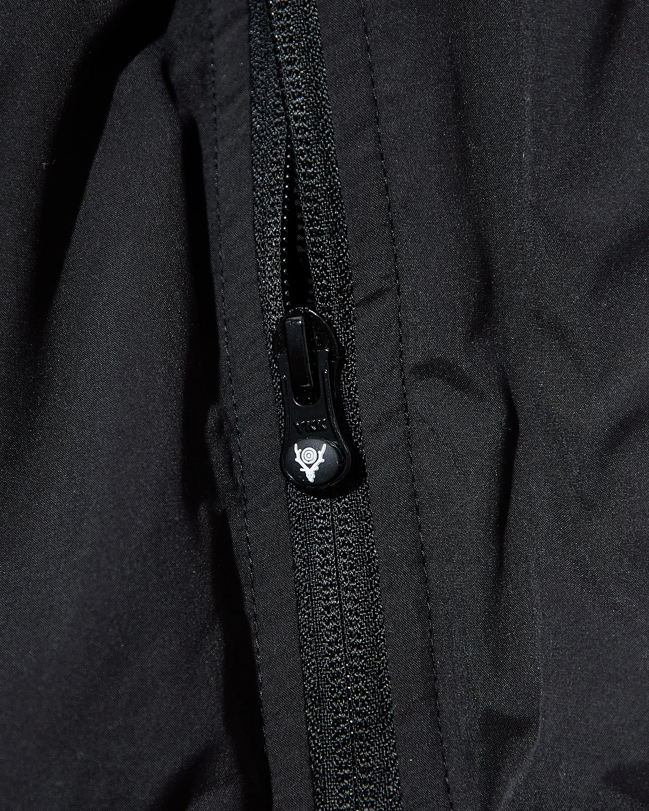 Insulator Zipped Parka Poly Peach Skin - Black