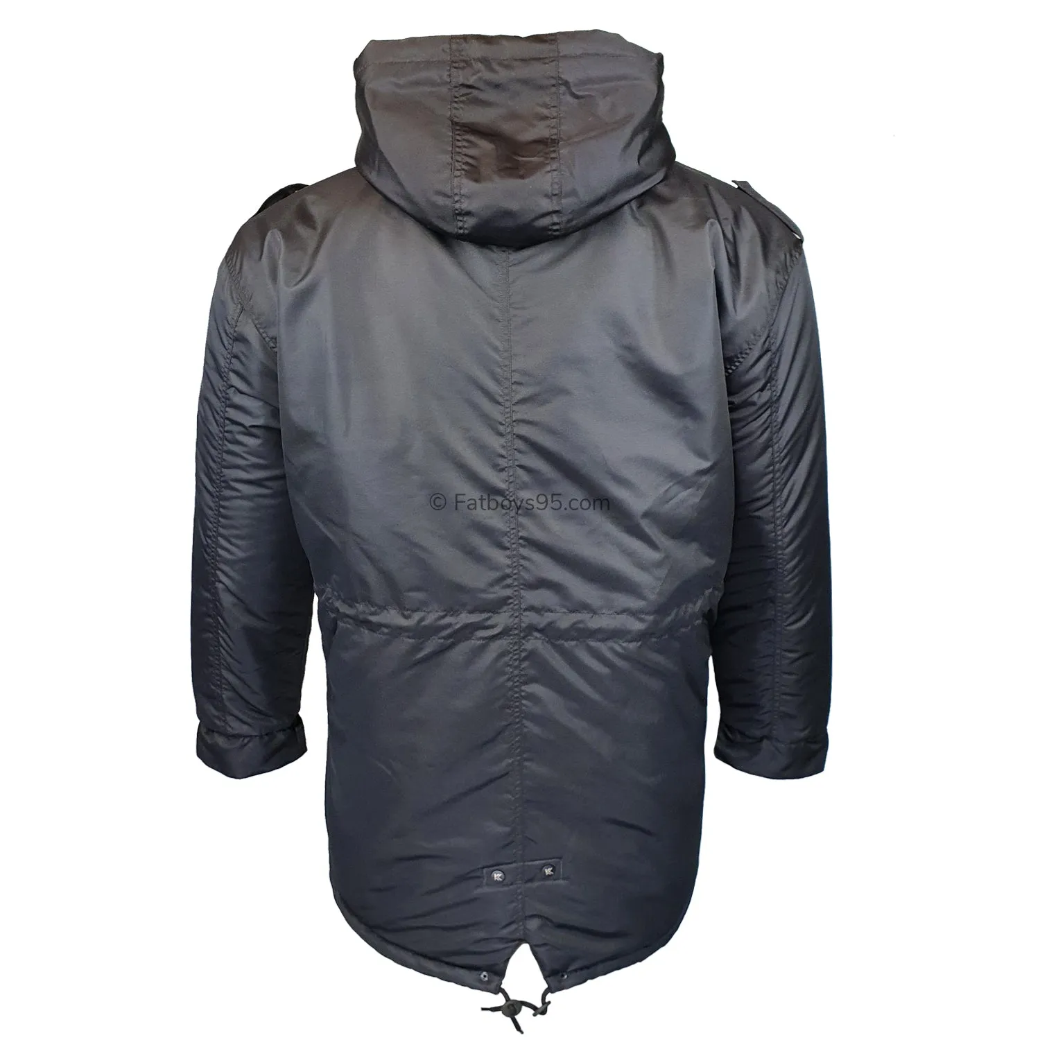 Kam Sherpa Lined Parka Coat - KBS KV112 - Black