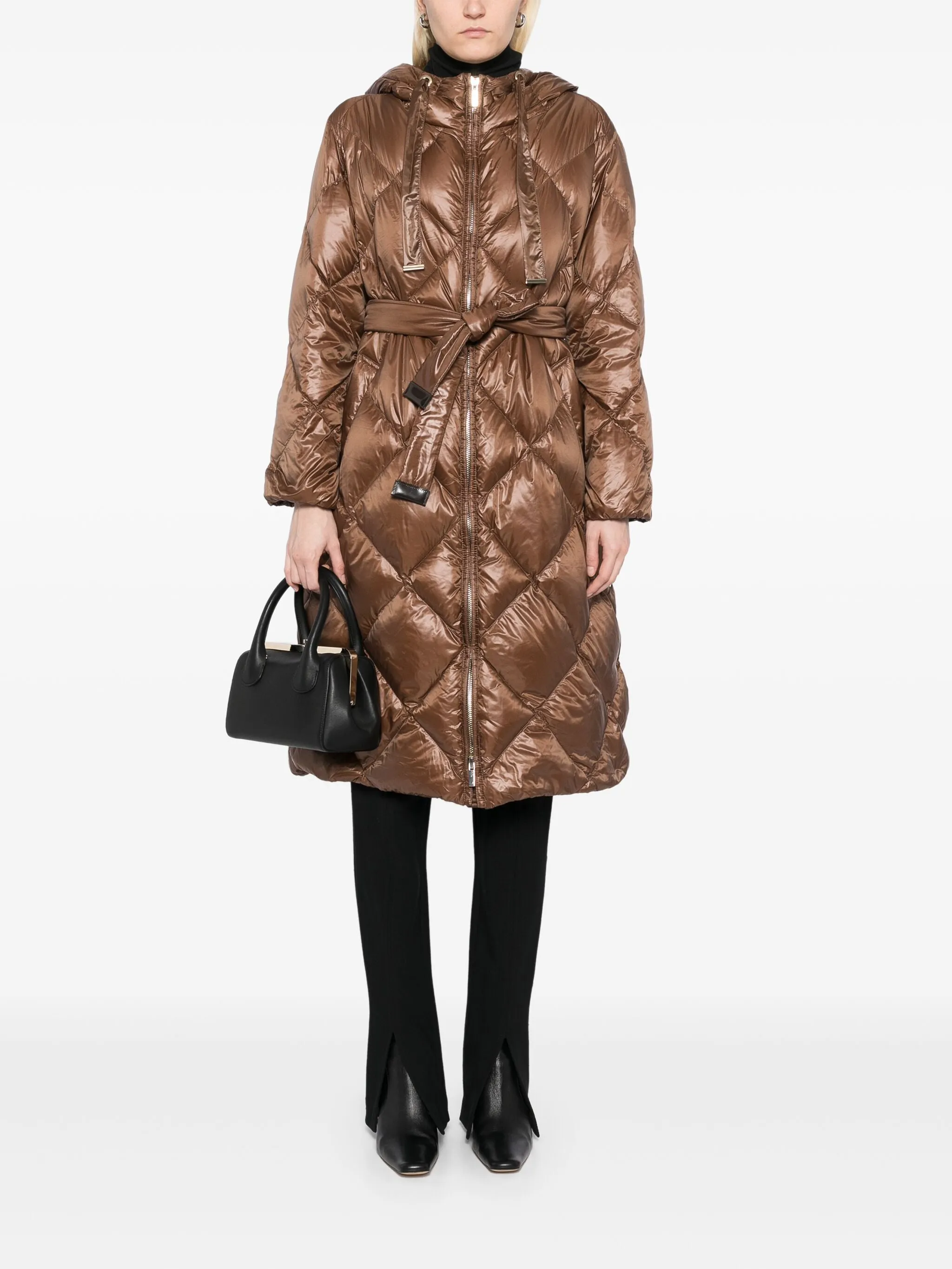 MAX MARA WOMEN Anna Parka Coat Brown