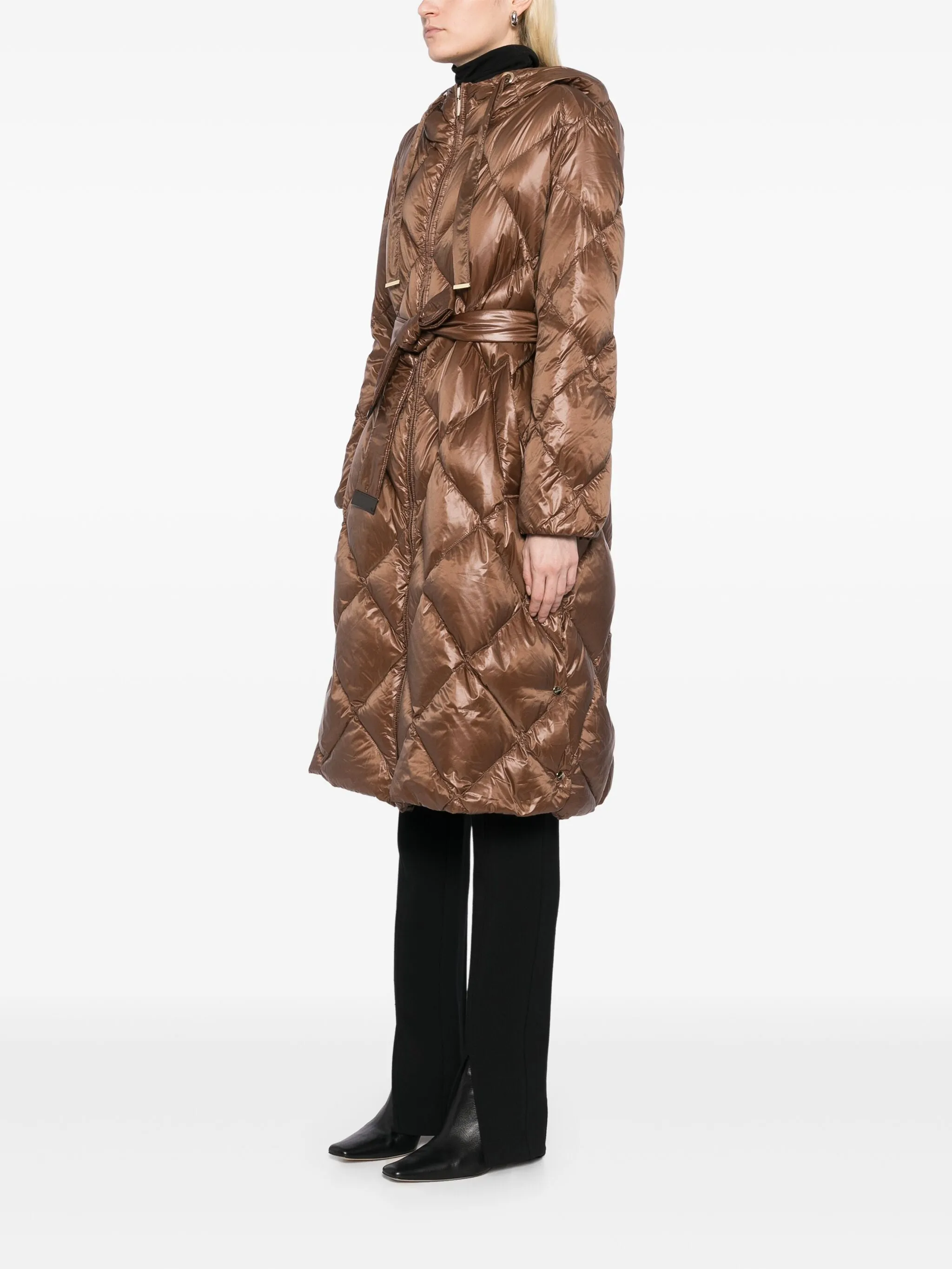 MAX MARA WOMEN Anna Parka Coat Brown