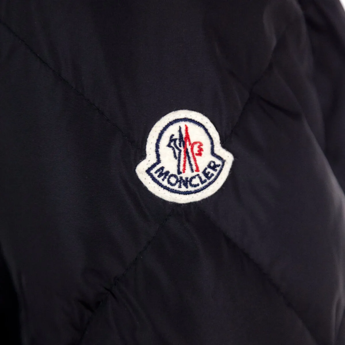 Moncler Black Diamond Quilted Ruffle Down Jacket Size L | 3