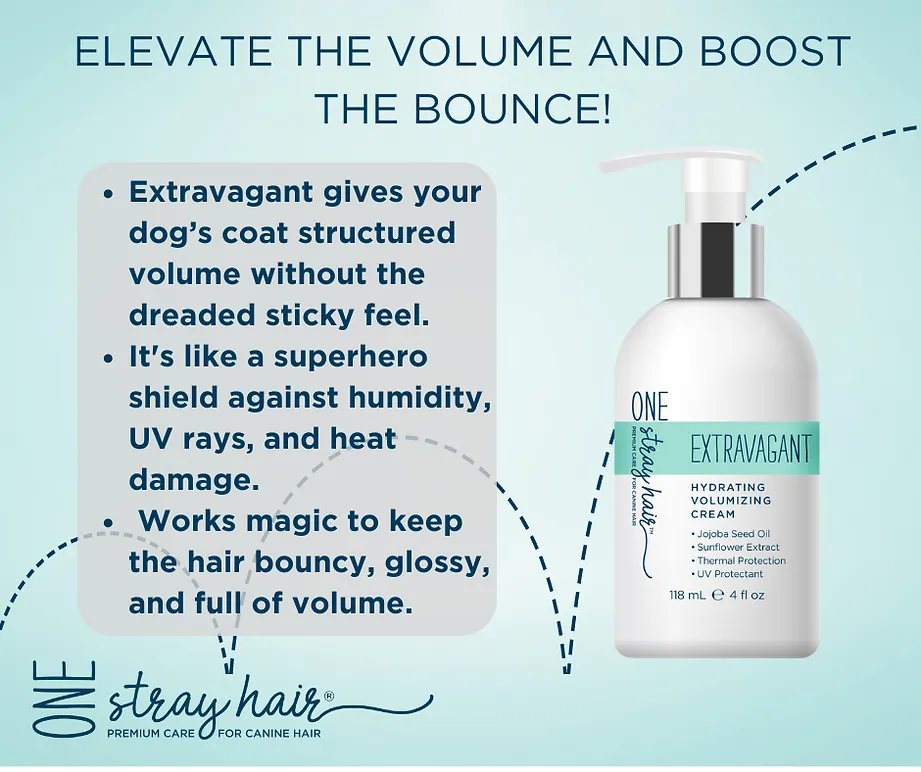 One Stray Hair Extravagant Hydrating Volumizing Cream For Dogs, 4oz