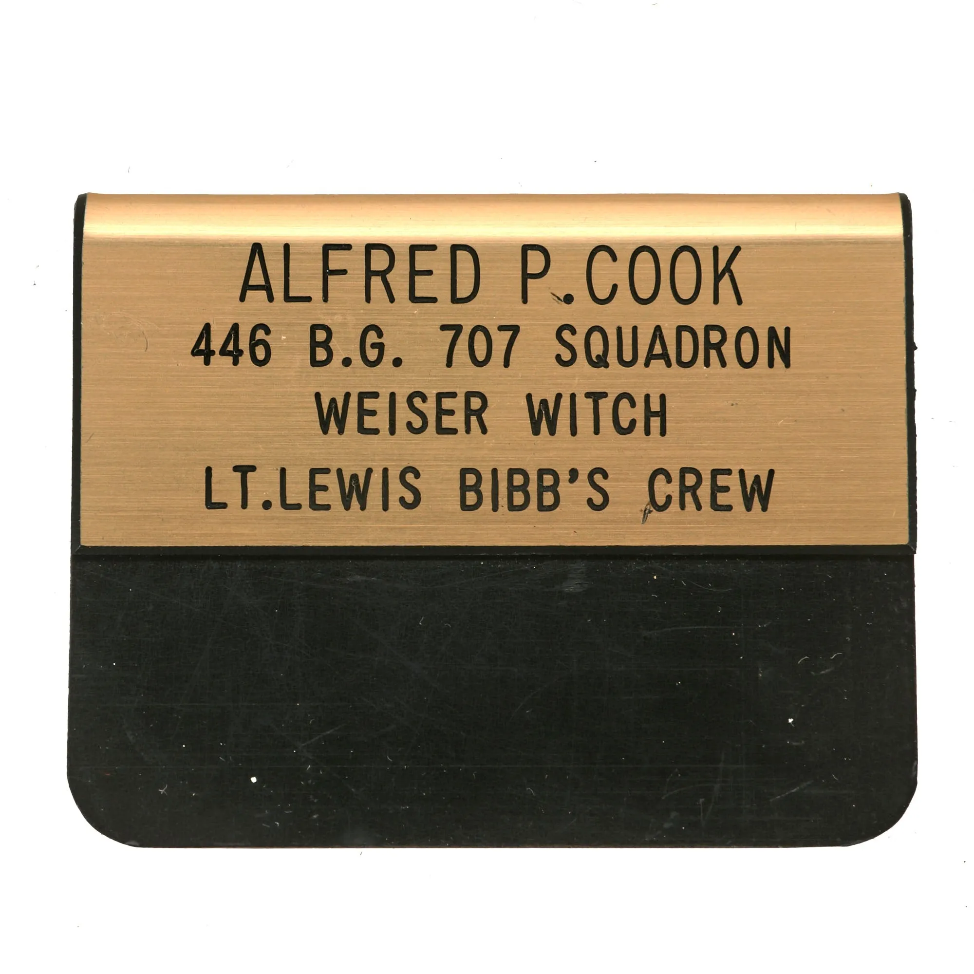 Original U.S. WWII B-24 Weiser Witch Painted A-2 Flying Jacket Grouping - Alfred P. Cook - 8th Air Force, 707th Bomb Squadron - Caterpillar Club Member