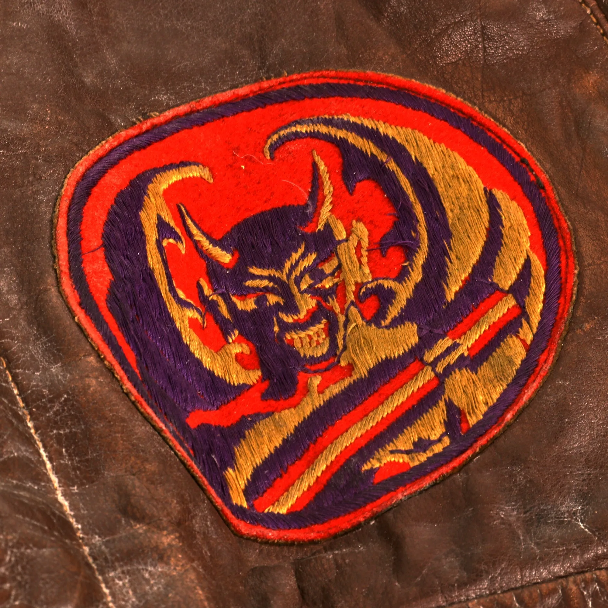 Original U.S. WWII B-24 Weiser Witch Painted A-2 Flying Jacket Grouping - Alfred P. Cook - 8th Air Force, 707th Bomb Squadron - Caterpillar Club Member