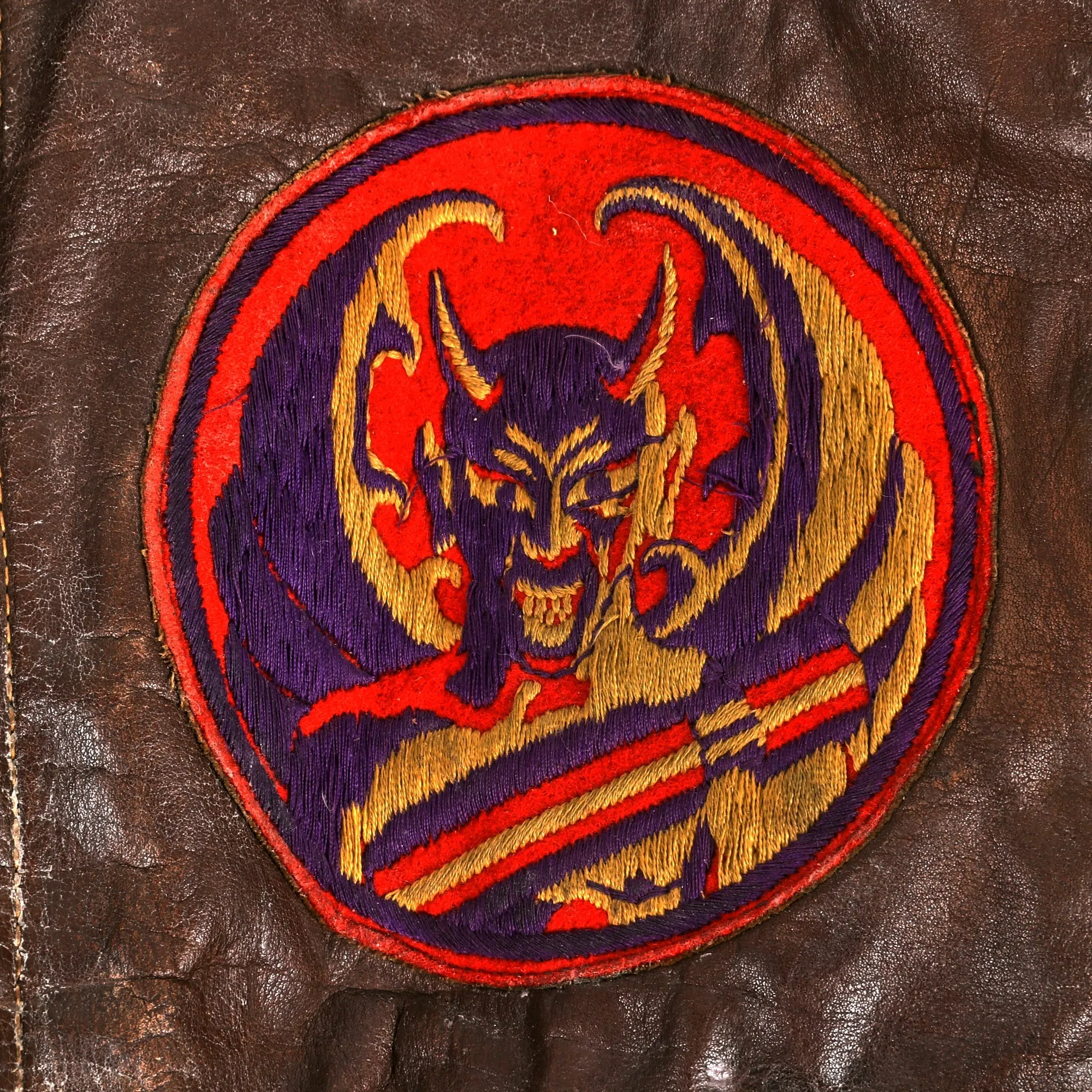 Original U.S. WWII B-24 Weiser Witch Painted A-2 Flying Jacket Grouping - Alfred P. Cook - 8th Air Force, 707th Bomb Squadron - Caterpillar Club Member