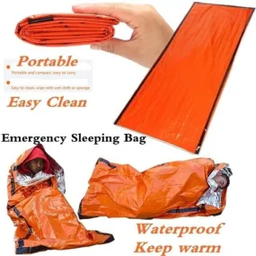 Outdoor Emergency Survival Portable Waterproof Reusable Thermal Sleeping Bag