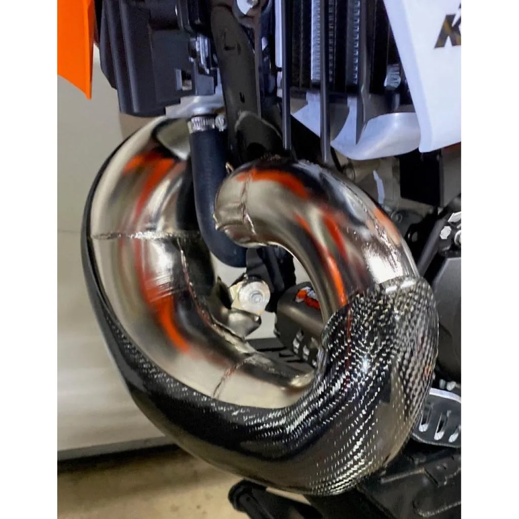 P3 MAX Coverage Carbon Fiber FMF Fatty Pipe Guard For KTM/HUS (2023 ) | 101082