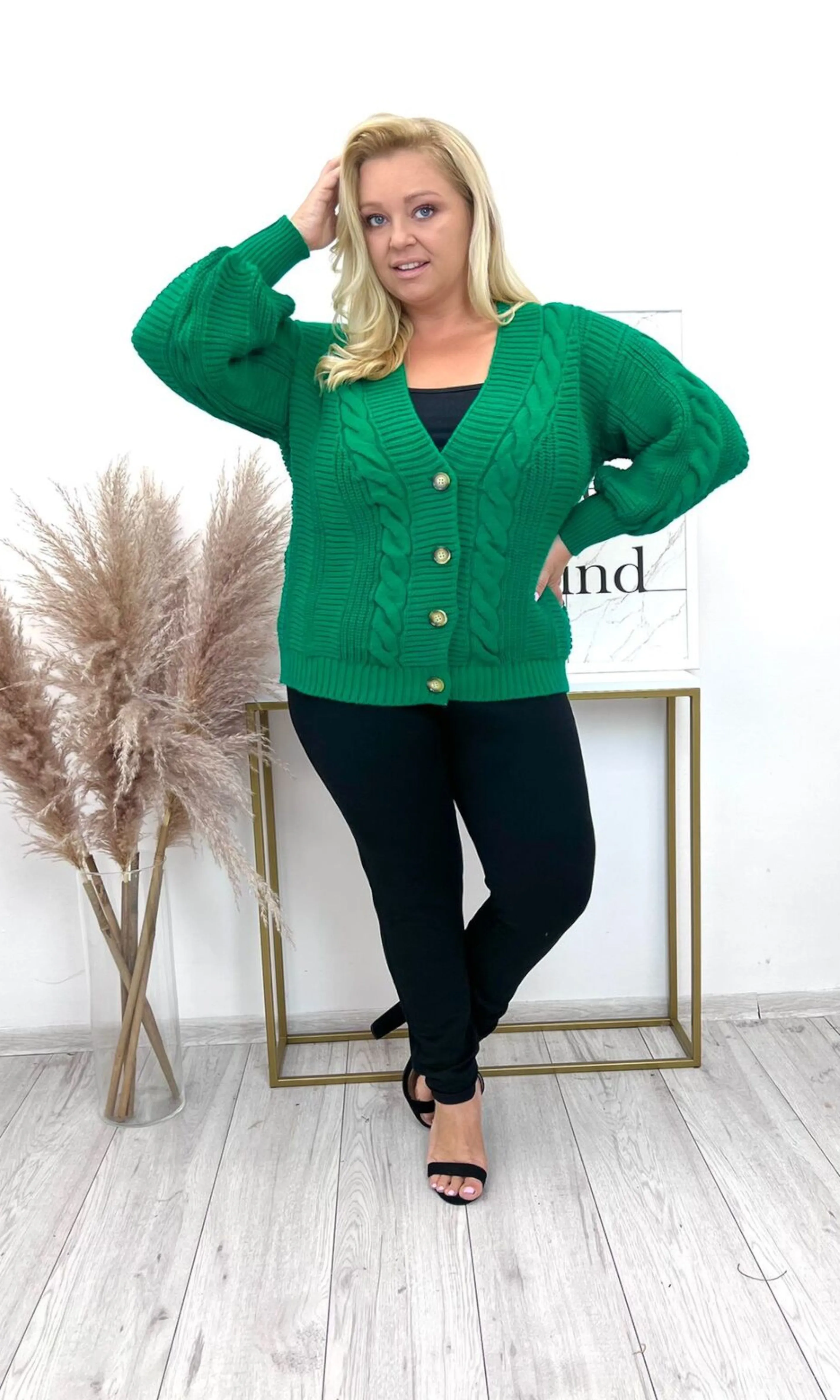 PLUSSIZE Vest Lydia Blauw