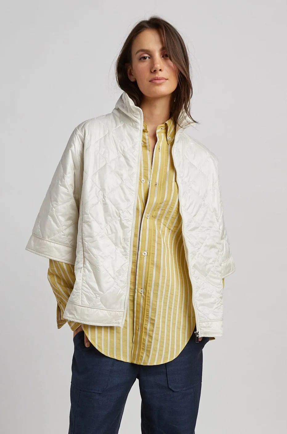 Ruby Quilted Modern Cape