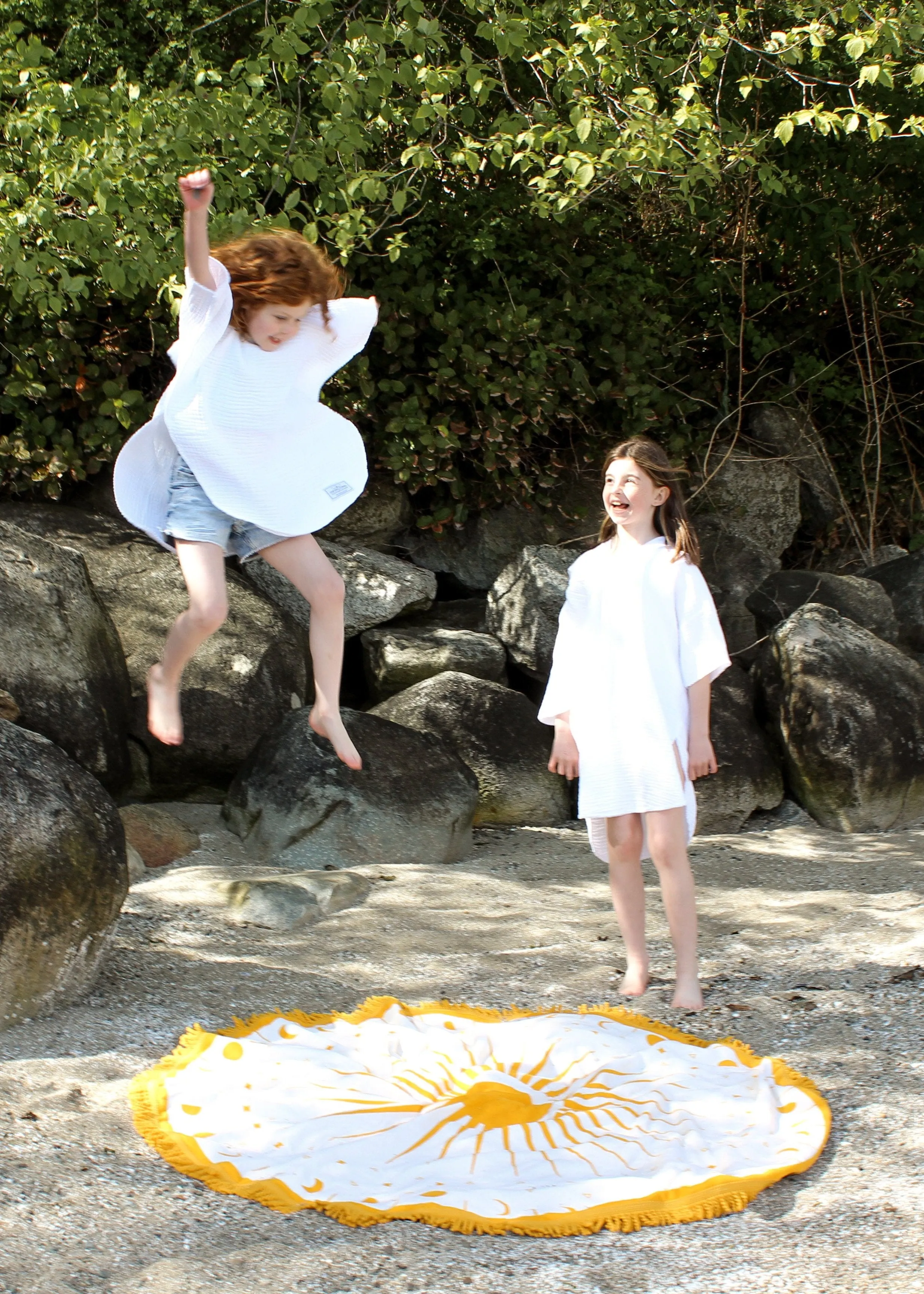 THE PEBBLE | Kid's Muslin Poncho