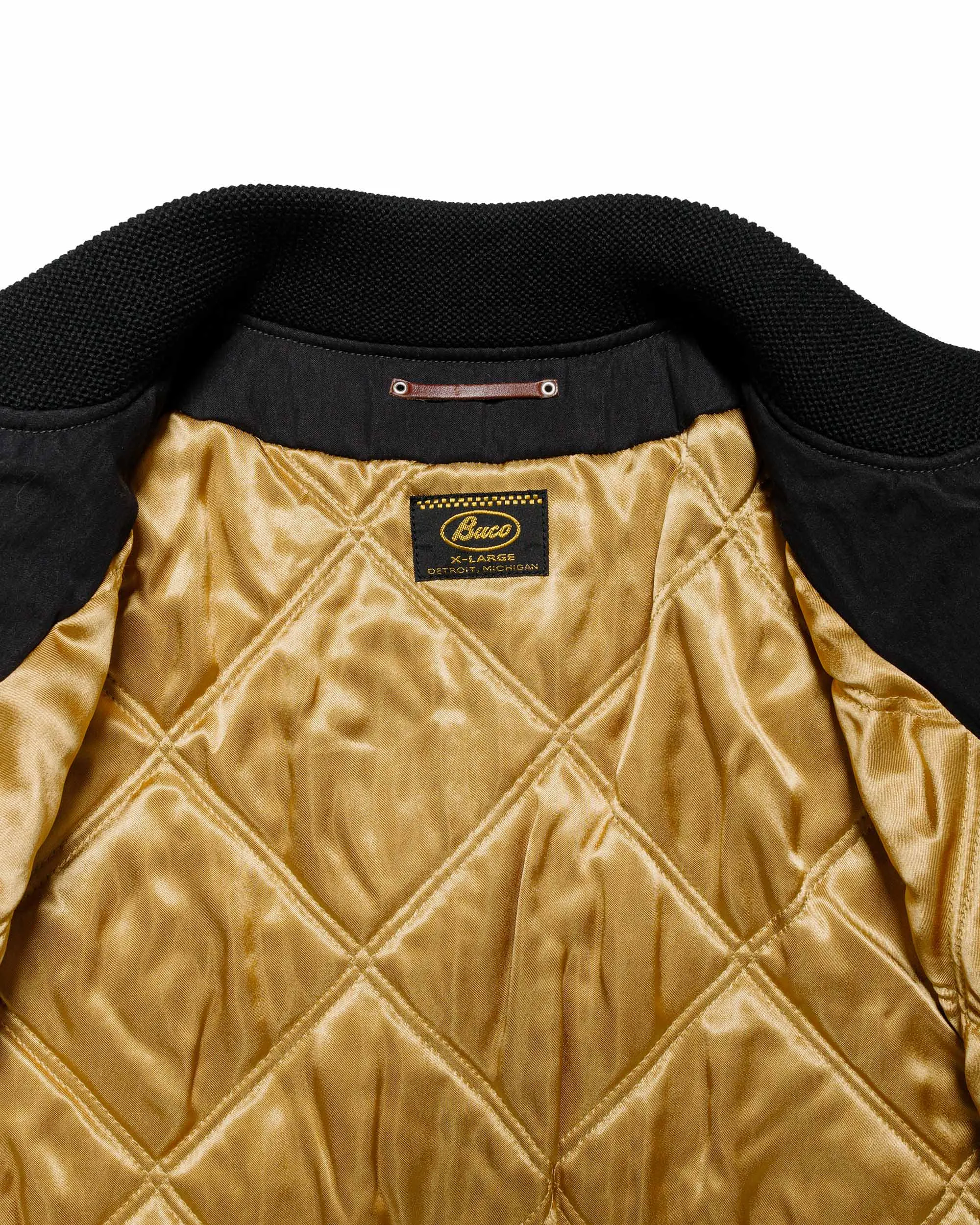 The Real McCoy's BJ24002 Buco Cape Shoulder Sports Jacket Black