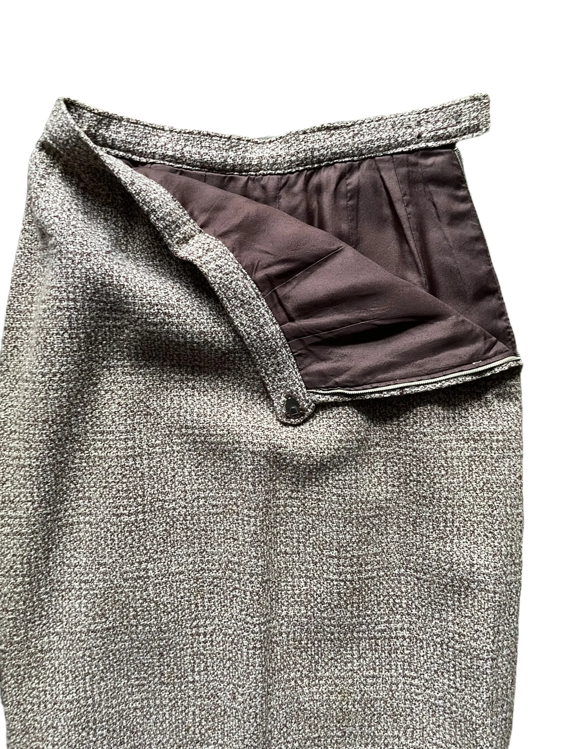 Vintage 1950s Wool Skirt and Top Set SZ M  |  Barn Owl Vintage Skirt Sets | Seattle Vintage Skirts