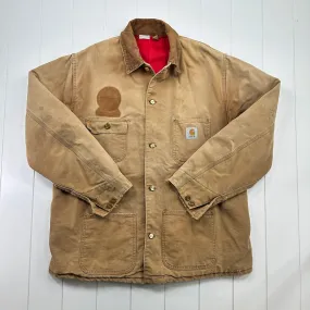 Vintage Carhartt Quilted Nylon Lined Chore Coat - Fits like men's XL