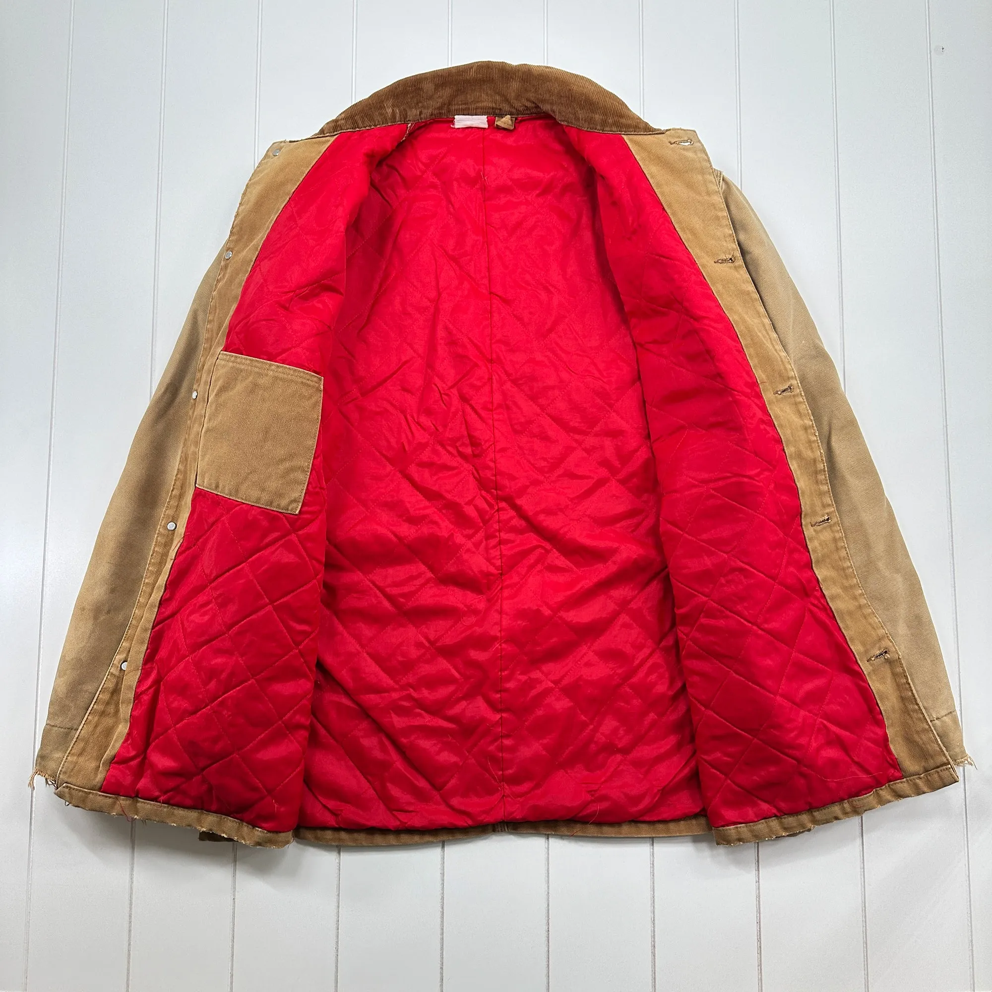 Vintage Carhartt Quilted Nylon Lined Chore Coat - Fits like men's XL