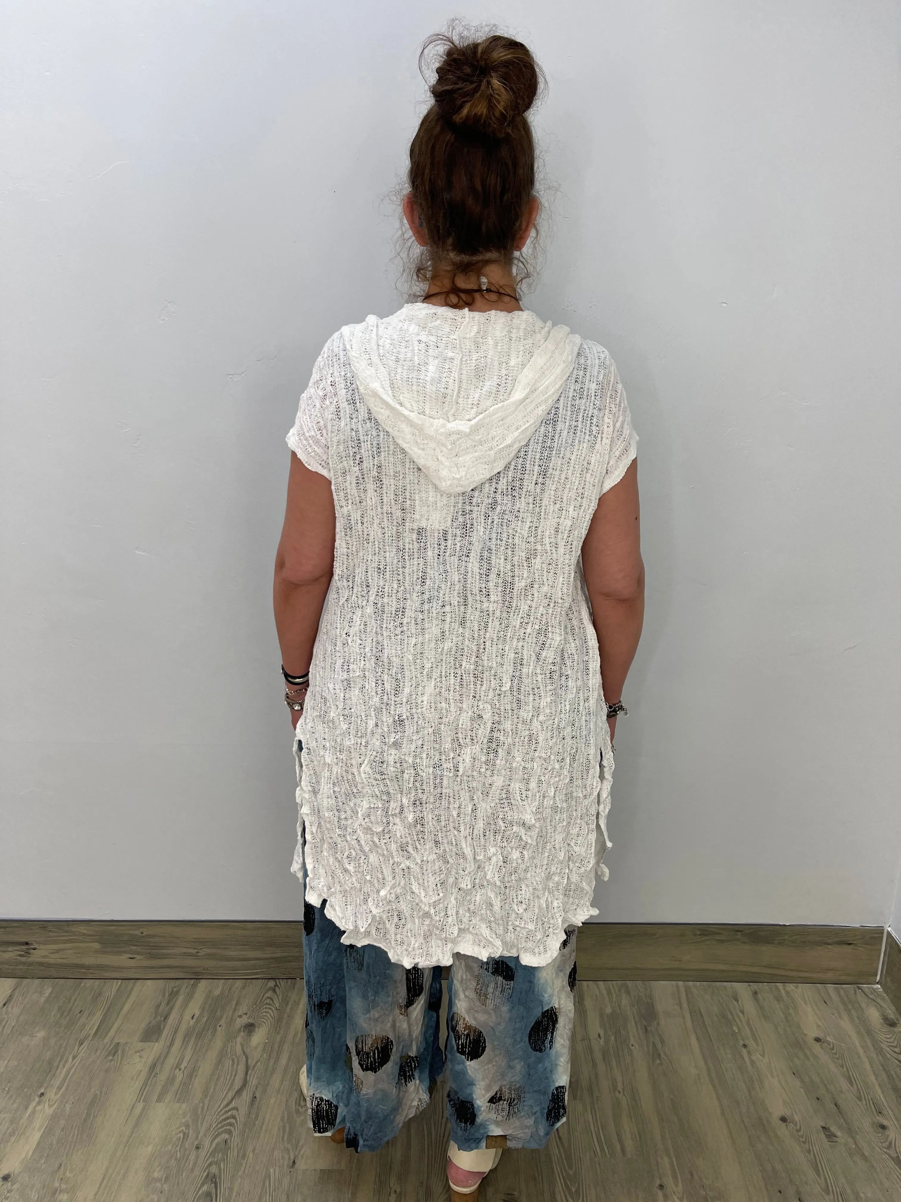 White Sleeveless Maxine Knit Vest